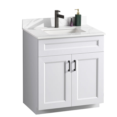 Serena 30″ Free Standing Bathroom Vanity With Quartz Countertop - Bhdepot
