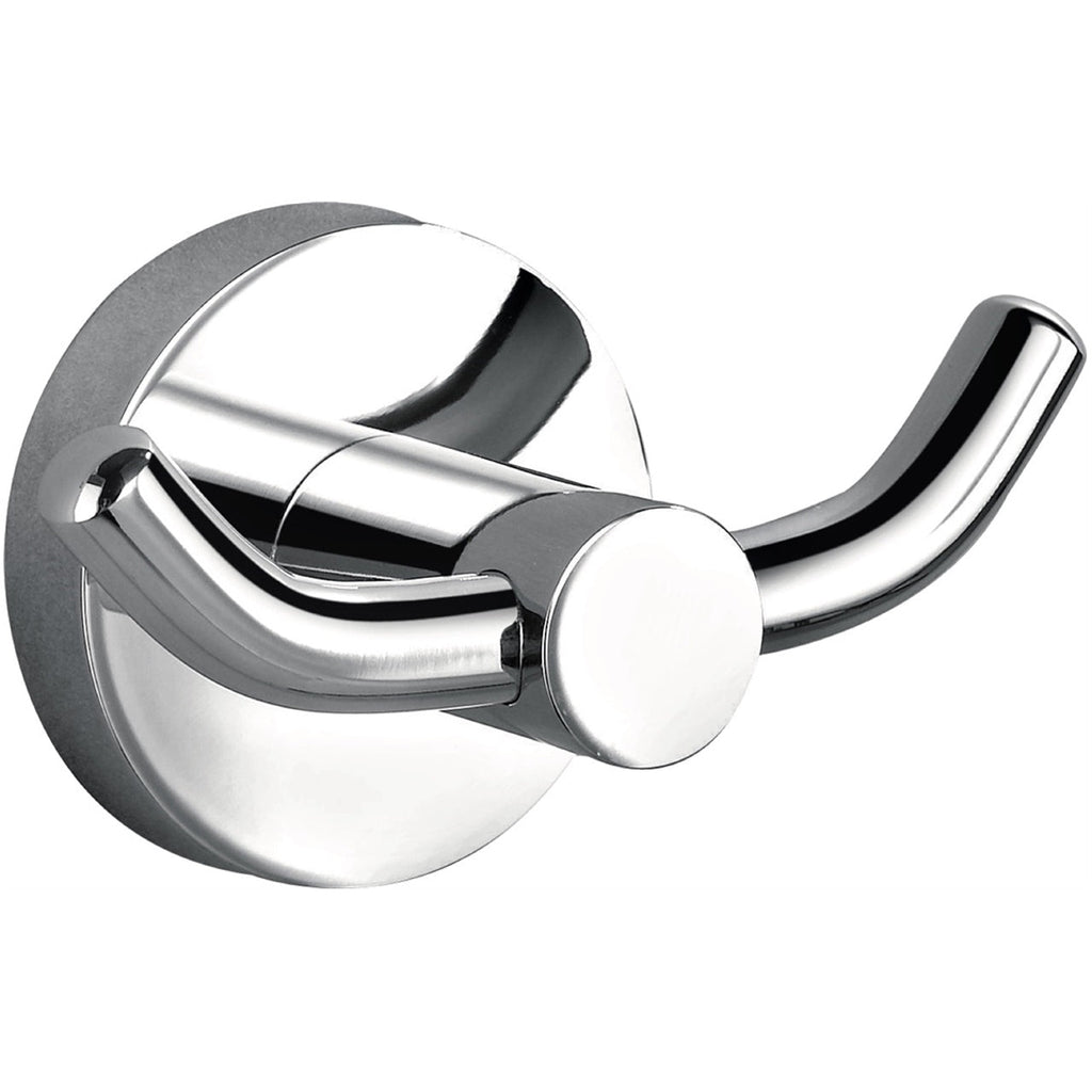 Aqua Rondo Double Robe Hook - Home and Bath Depot