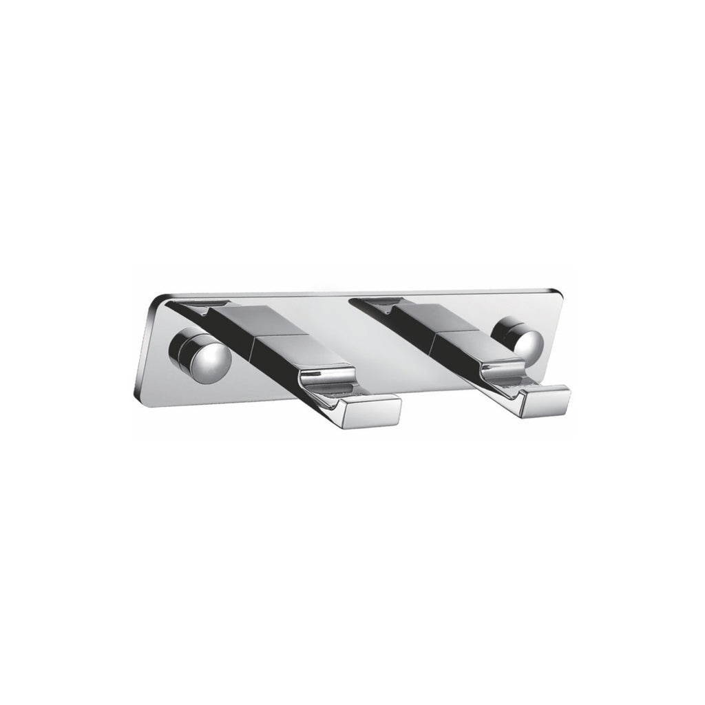 Aqua Piazza Robe Hook With 2 Hooks - Home and Bath Depot