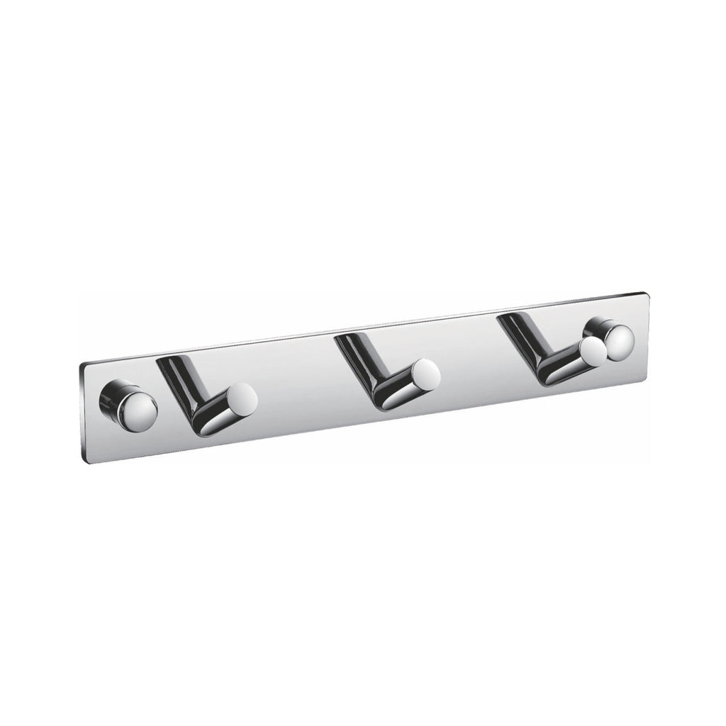 Aqua Chiaro Robe Hook With 3 Hooks - Home and Bath Depot