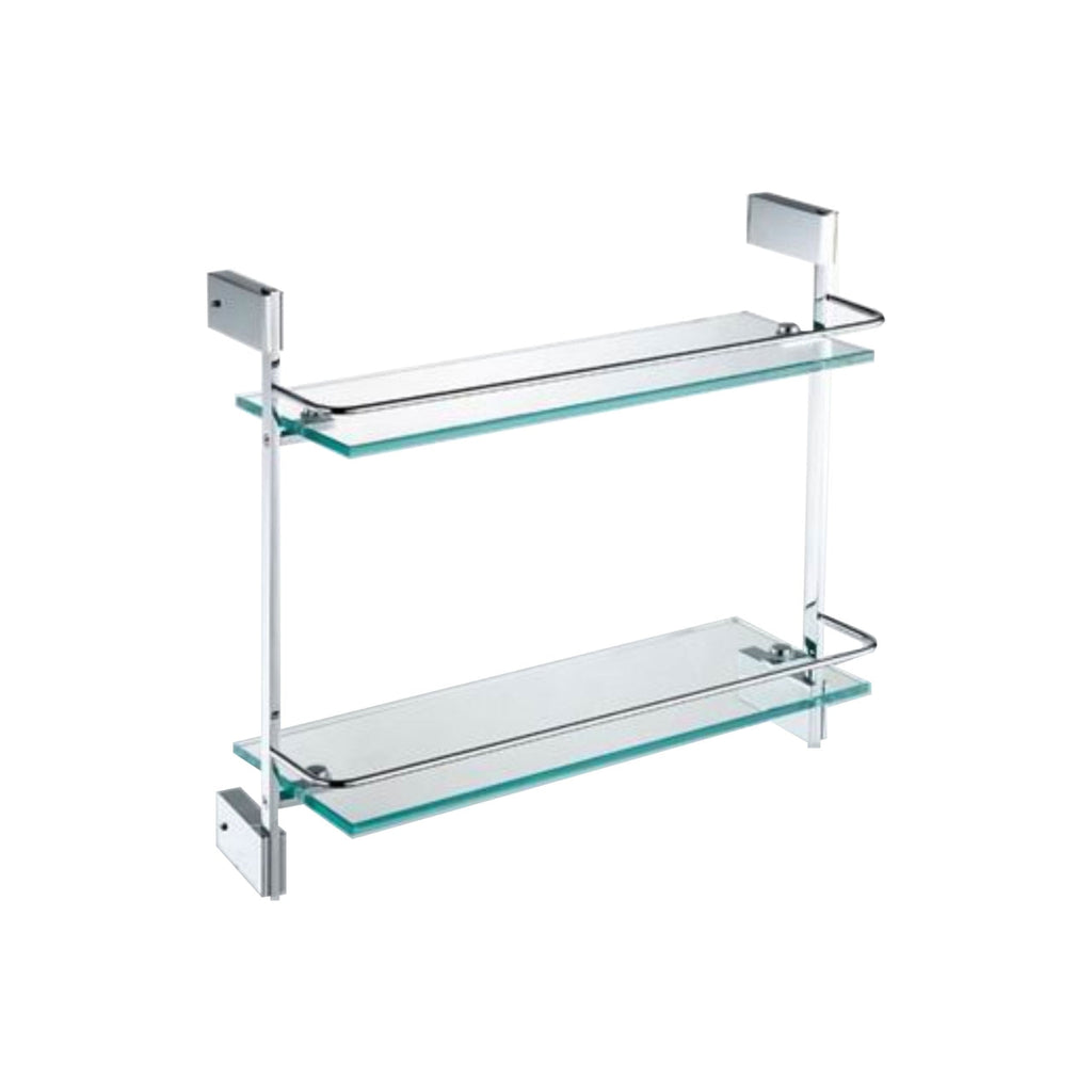 Aqua Fino Double Glass Shelve - Home and Bath Depot