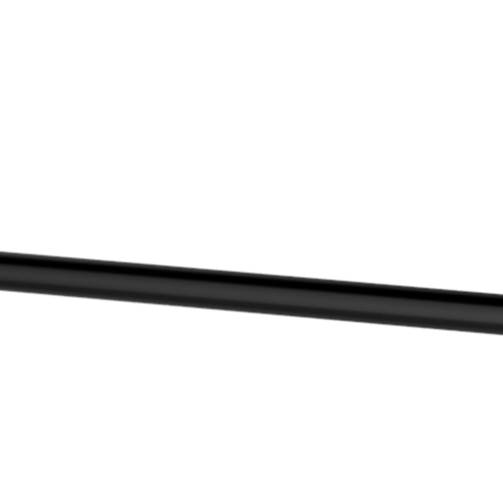 Diego 24" Matte Black Towel Bar - Bhdepot