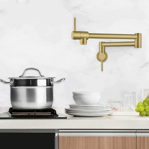 Kodaen Elegante Wallmount Kitchen Pot Filler - F22104 - Bhdepot