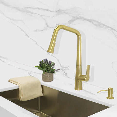 Kodaen Grani Pull-Down Dual Spray Kitchen Faucet F23128 - Bhdepot