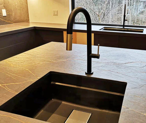 Kodaen Elegante Pull-Down Dual Spray Kitchen Faucet F23304 - Bhdepot