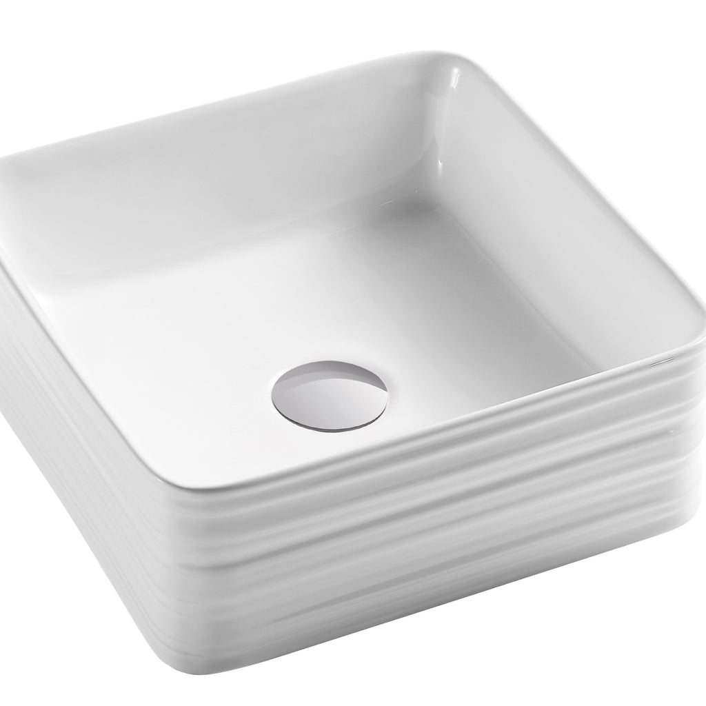 Famous 16" x 16" White Vessel Sink - Bhdepot