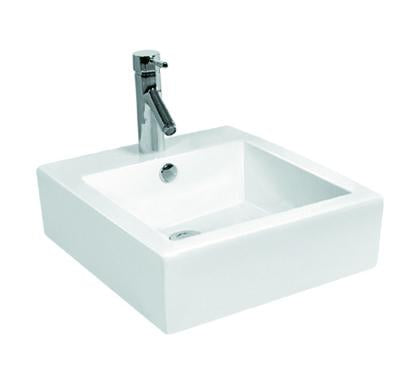 Fosca 18" x 18" Rectangle Vessel Sink - Bhdepot