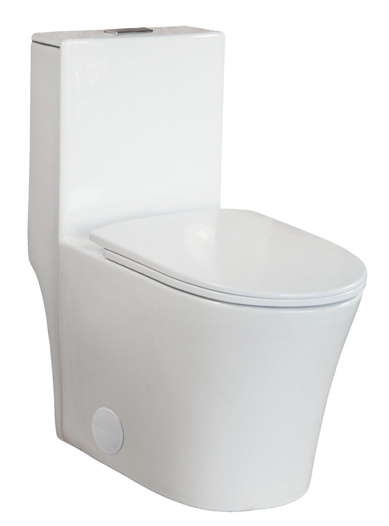 Tulum 1-Piece Toilet With Soft Closing Seat - Bhdepot