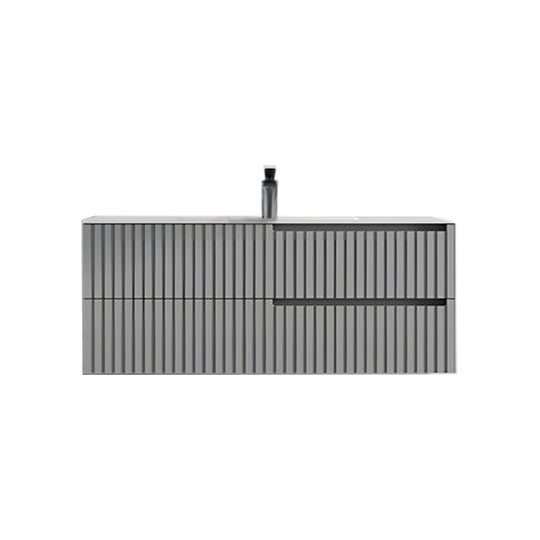Modern Wallmount Vanities Combination kit 3 32" Gray - Bhdepot 