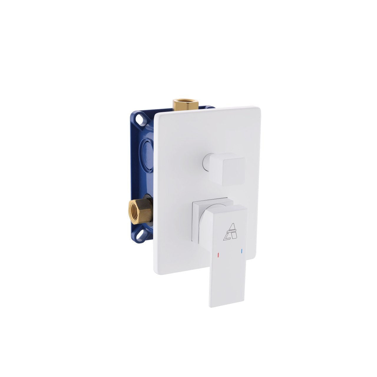 Aqua Piazza 2-Way Rough-In Valve With Cover Plate, Handle and Diverter - Bhdepot 