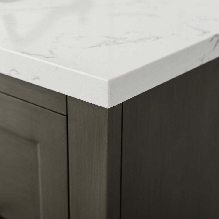 Vanity Art - Madison 36" Single Sink Bathroom Vanity with Marble Countertop - Bhdepot 