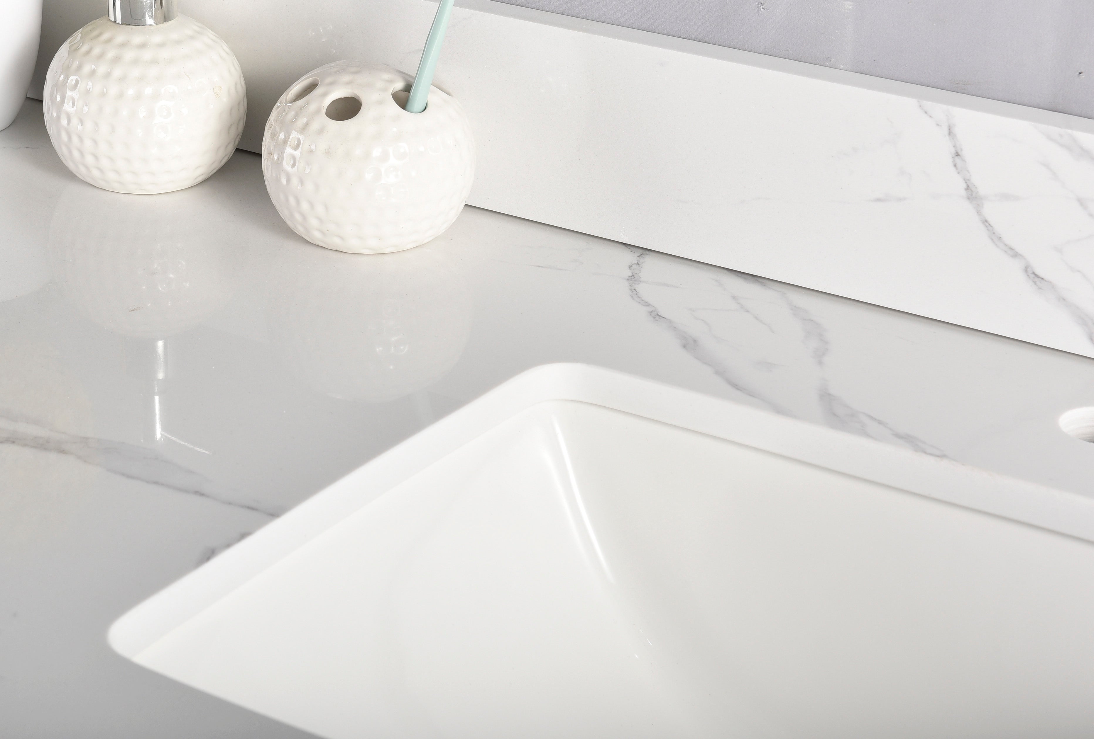 Serena 60″ Single Sink Free Standing Bathroom Vanity With Quartz Countertop - Bhdepot 