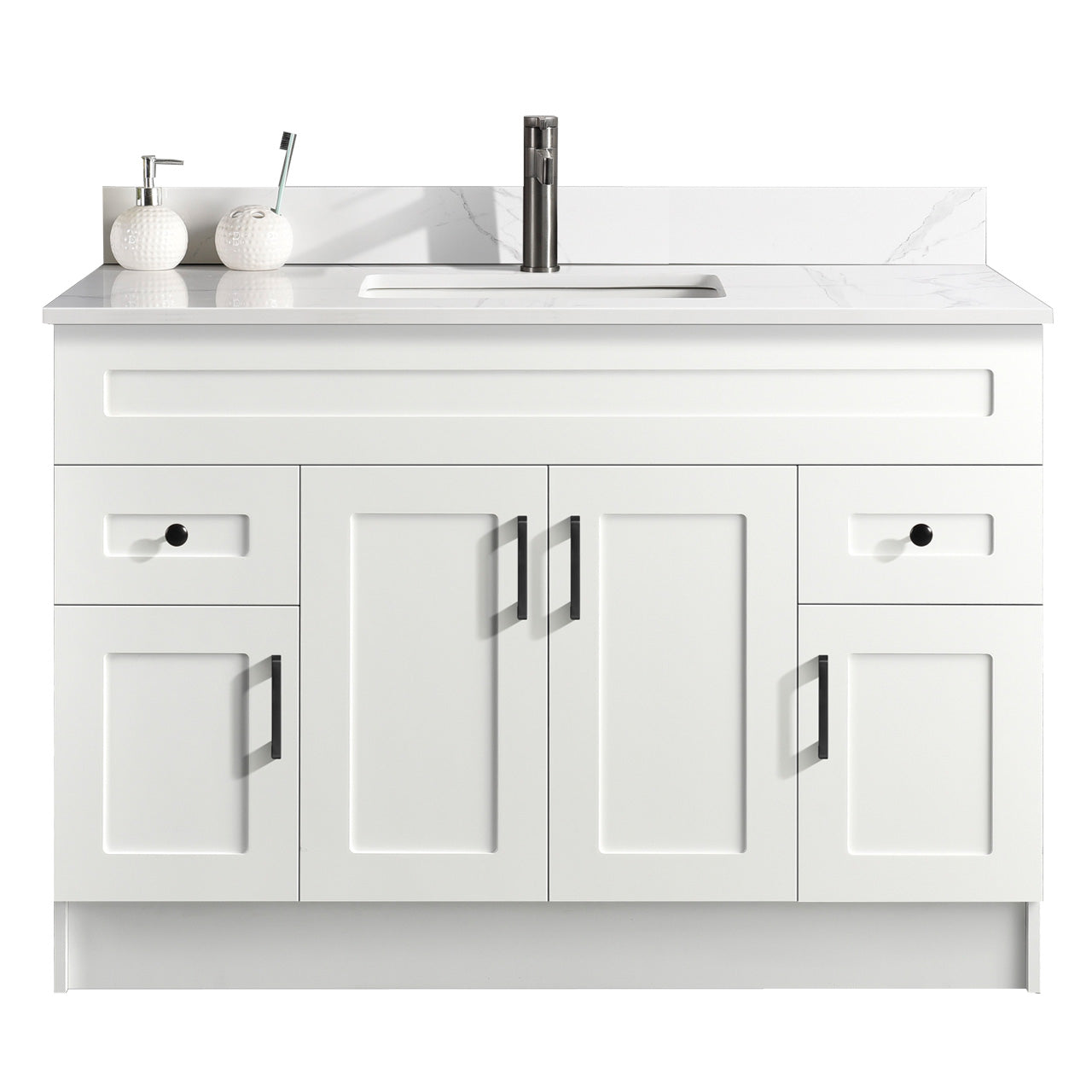Serena 48″ Free Standing Bathroom Vanity With Quartz Countertop - Bhdepot 