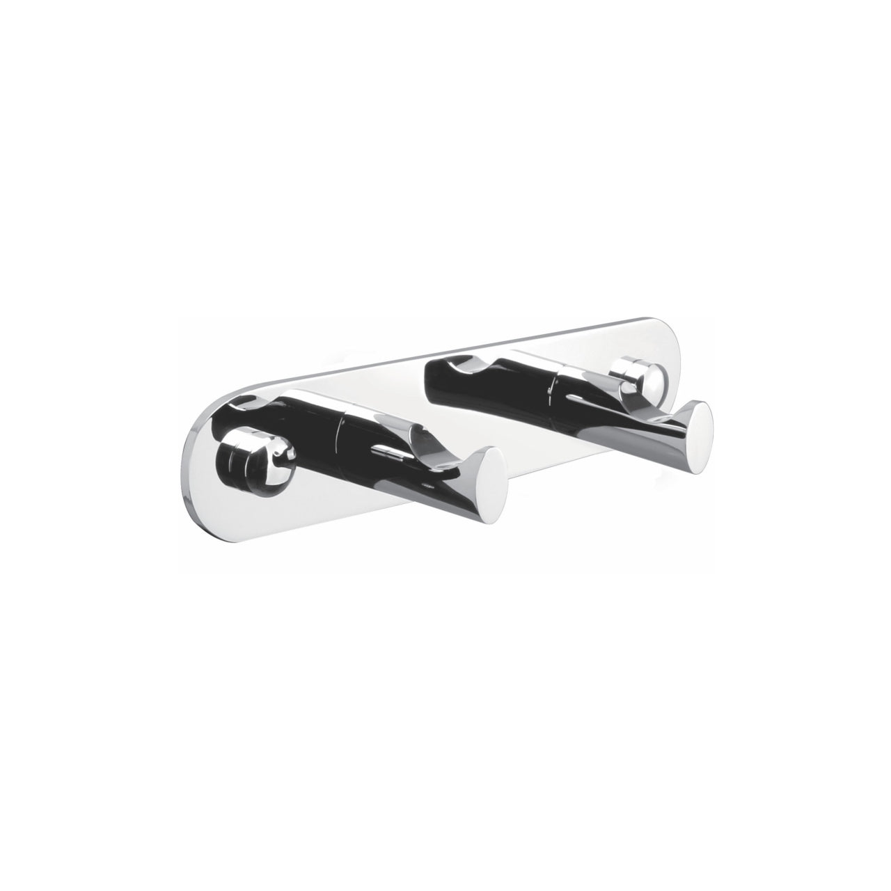 Aqua Rondo Robe Hook With 2 Hooks - Home and Bath Depot