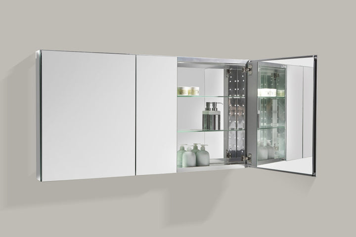 Kube 50" Mirrored Medicine Cabinet - Home and Bath Depot