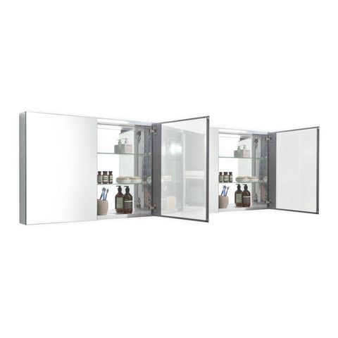 Kube 80" Mirrored Medicine Cabinet - Home and Bath Depot