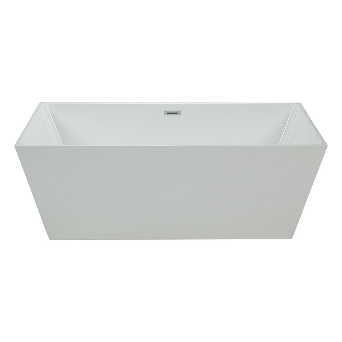 Bartoli 66" Thin Edge Square Freestanding Bathtub - Bhdepot 