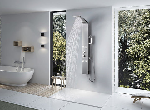 Cebou Shower Column with Hand Shower and 4 Jets - Bhdepot 