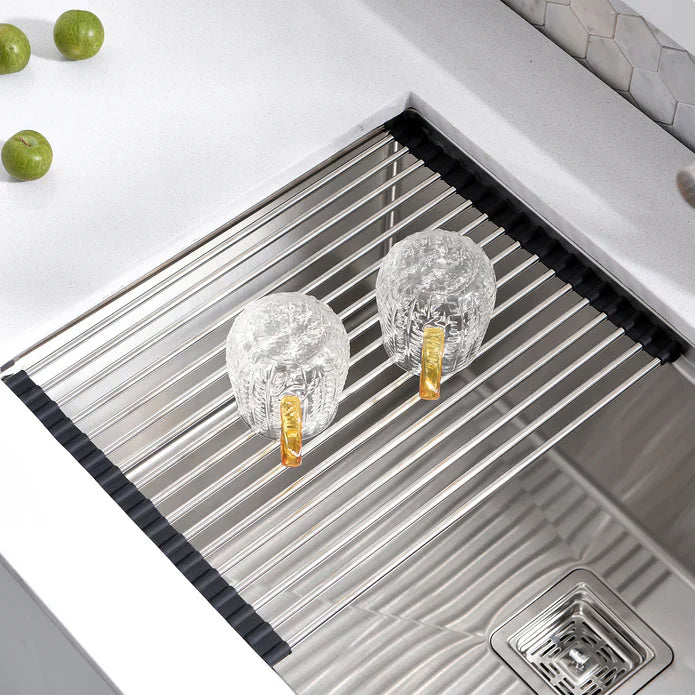 Kodaen 32" Workstation Undermount Single Bowl Kitchen Sink in 16 Gague UNS3000 - Bhdepot 