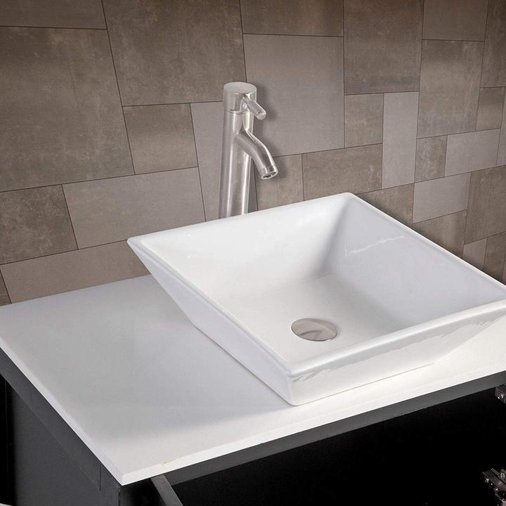 Vanity Art - Monaco 96" Double Vessel Sink Bathroom Vanity Set with Sinks and Mirrors - 3 Side Cabinets - Bhdepot 