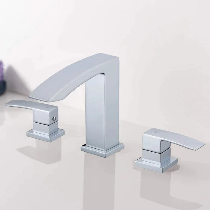 Kodaen Satro Three Holes Widespread Bathroom Faucet F13103 - Bhdepot 