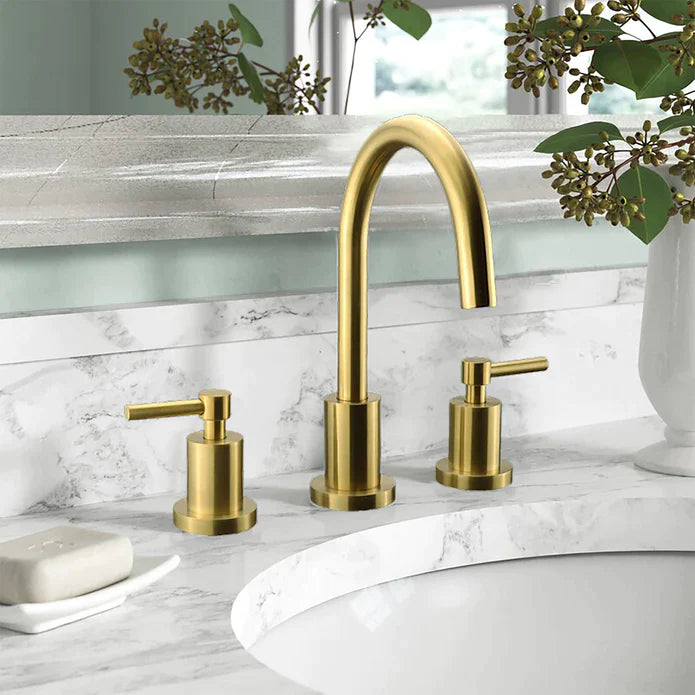 Kodaen Elegante Three Holes Widespread Bathroom Faucet - F13104 - Bhdepot 