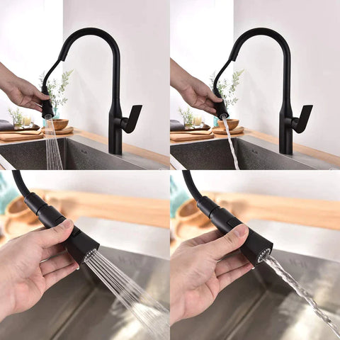 Kodaen Timelyss Pull-Down Dual Spray Kitchen Faucet F23134 - Bhdepot 