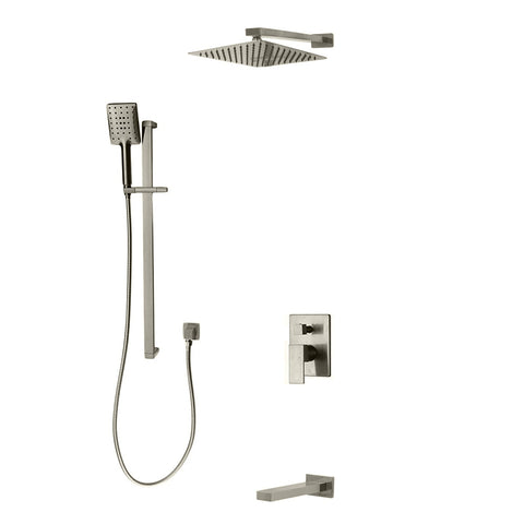 Kodaen Madison 3-Way Pressure Balanced Shower System W/ Sliding Bar - Bhdepot 