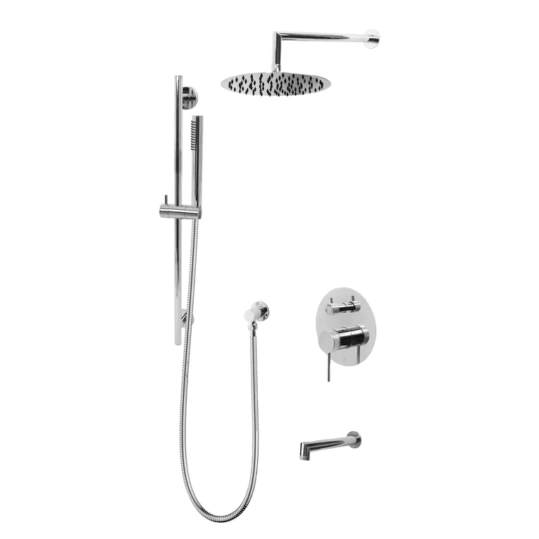Kodaen Noho 3-Way Pressure Balanced Shower System W/ Sliding Bar F55200-W10ATS - Bhdepot 