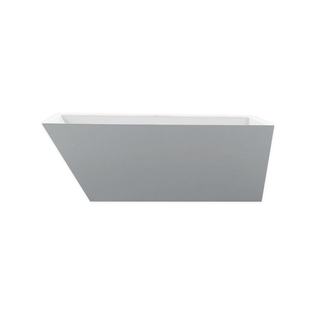 Obliquo 67'' White Free Standing Bathtub - Home and Bath Depot