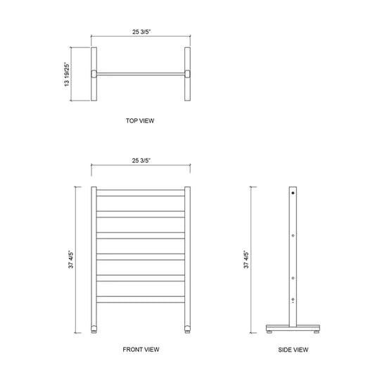 Floor Mount Electrical Towel Warmer 37" - Bhdepot 