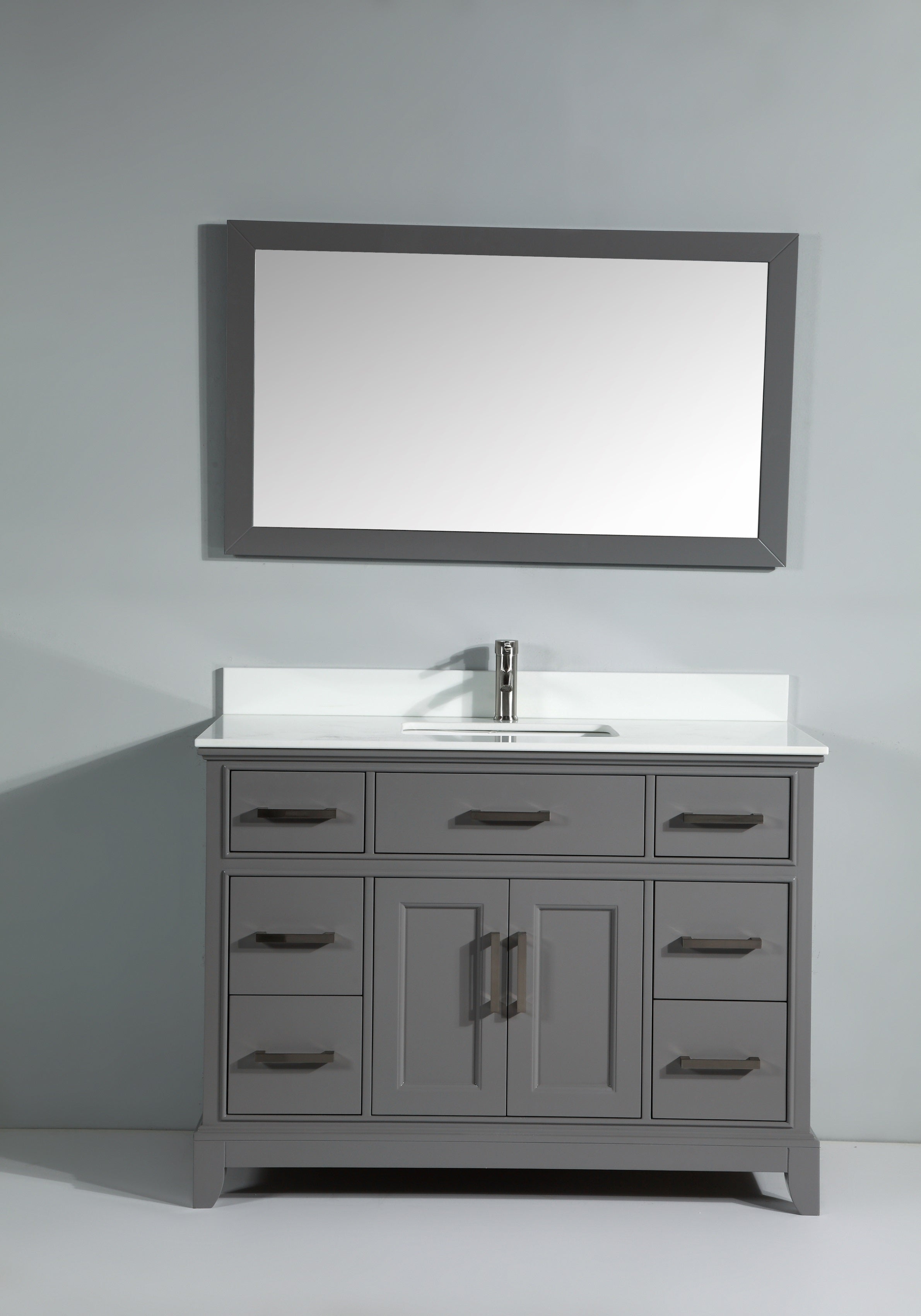 Vanity Art - Paris 48" Single Sink Bathroom Vanity Set with Sink and Mirror - Bhdepot 