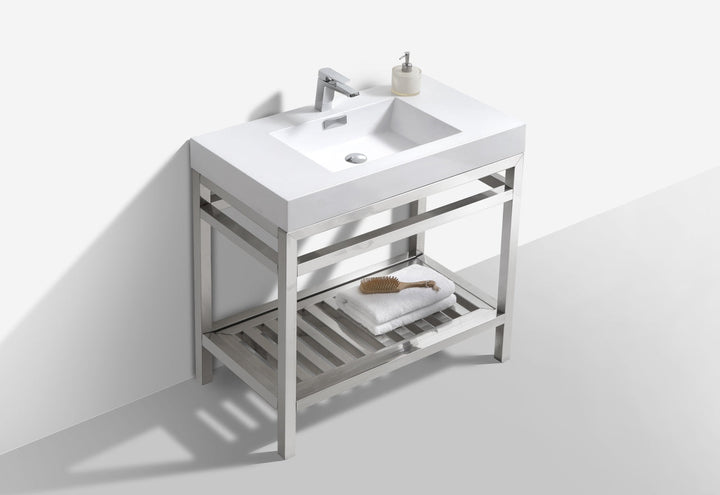 Cisco 36" Stainless Steel Console with Acrylic Sink - Home and Bath Depot