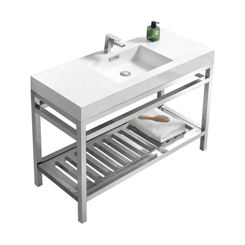 Cisco 48" Stainless Steel Console with Acrylic Sink - Home and Bath Depot