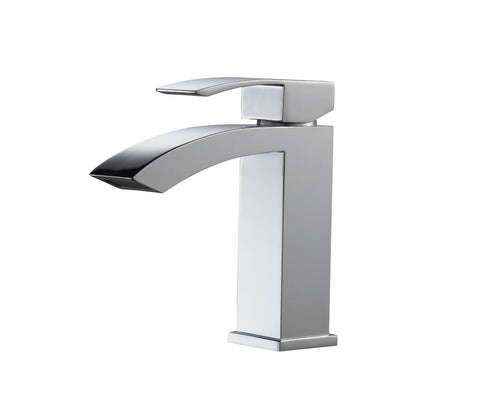Aqua Balzo Single Lever Wide Spread Bathroom Vanity Faucet - Bhdepot 