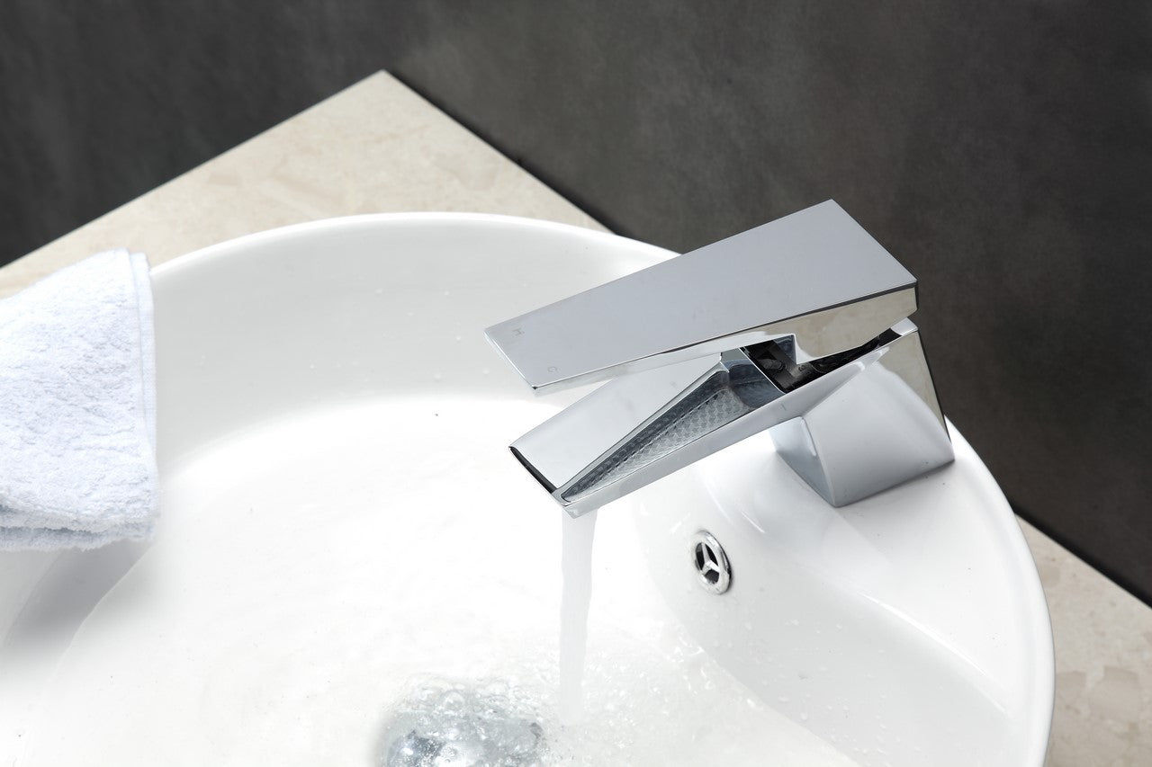Aqua Siza Single Lever Modern Bathroom Vanity Faucet - Bhdepot 