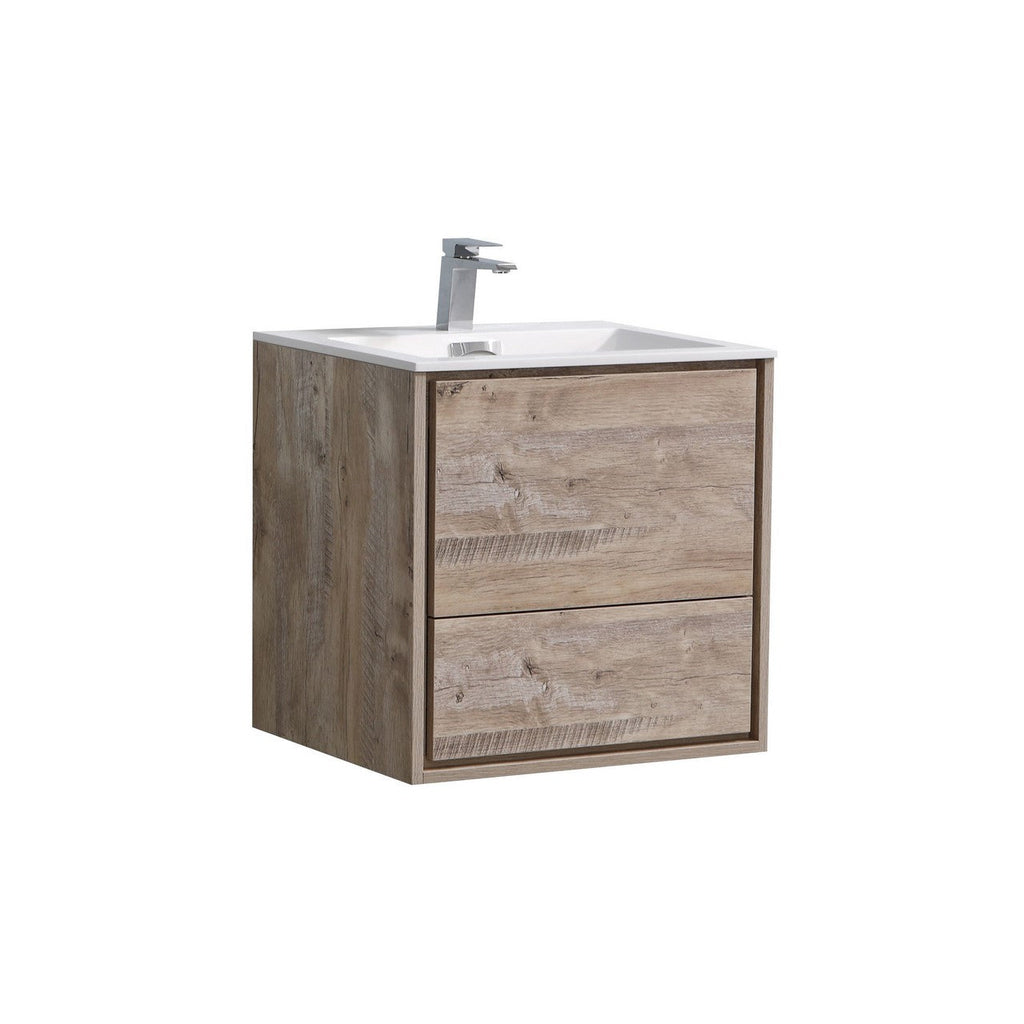 DeLusso 24" Wall Mount Modern Bathroom Vanity - Home and Bath Depot