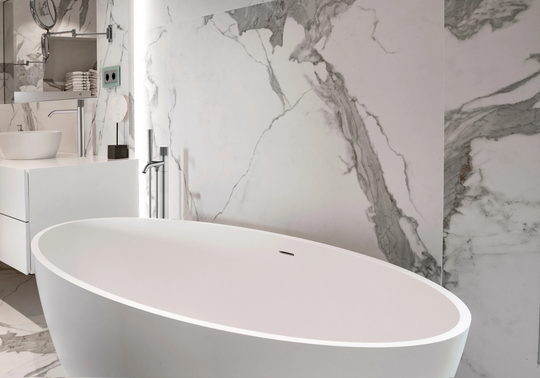 Bayo 60" Modern Round Freestanding Bathtub - Bhdepot 