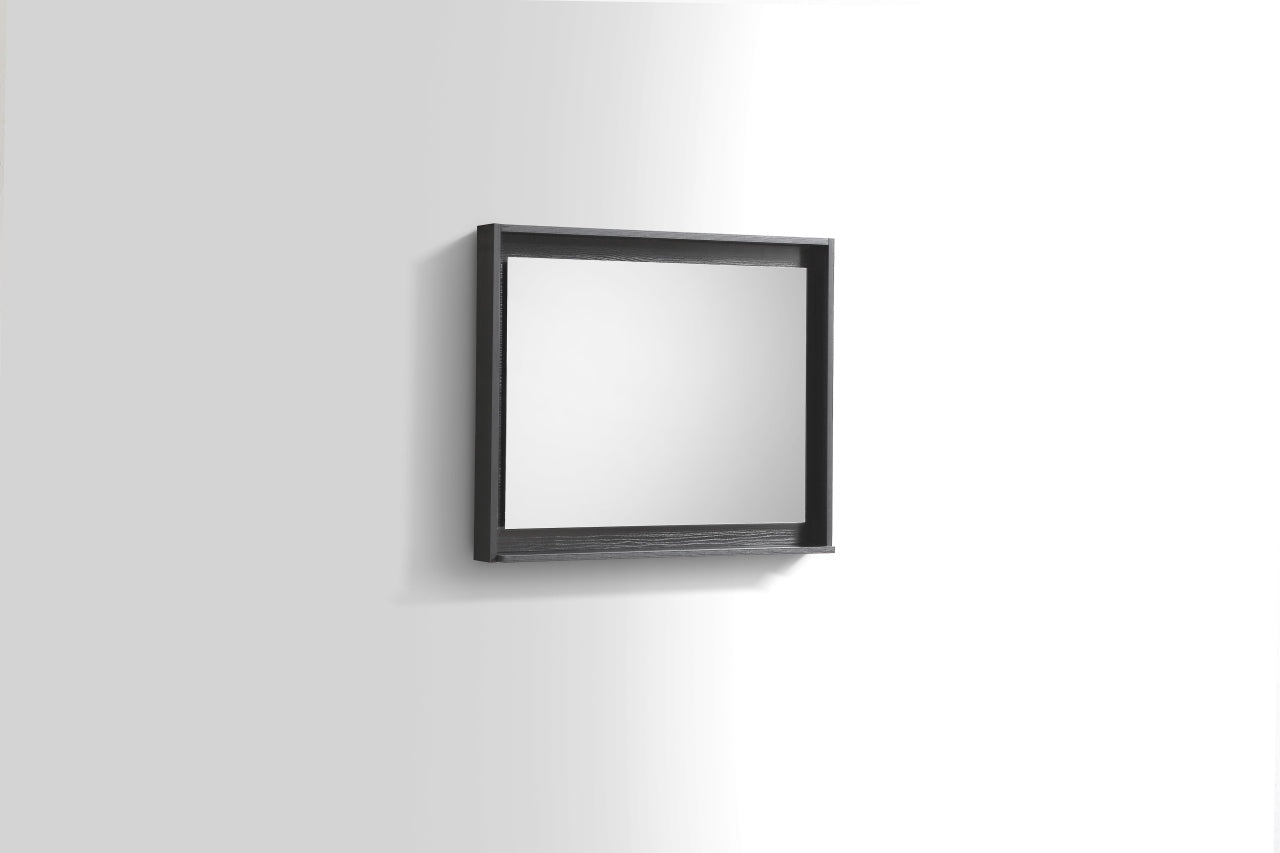 Bosco 30" Framed Mirror With Shelve - Bhdepot 