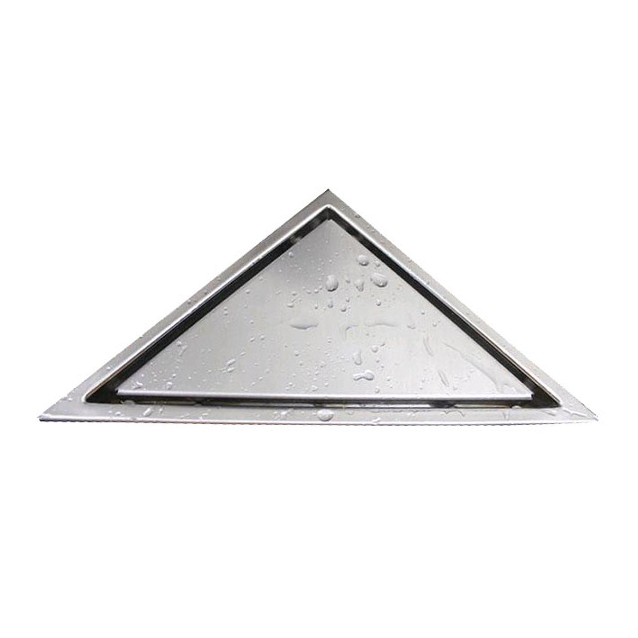 Kube 6.5″ Triangle Stainless Steel Tile Grate - Bhdepot 