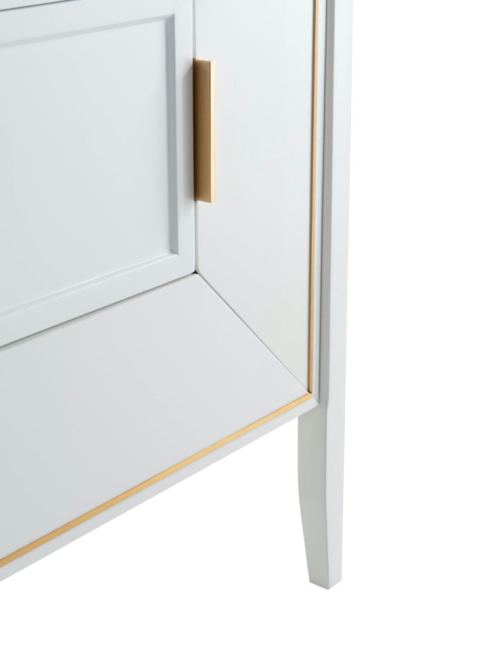 Vetro 48" Gloss Vanity with Quartz Countertop - Bhdepot 