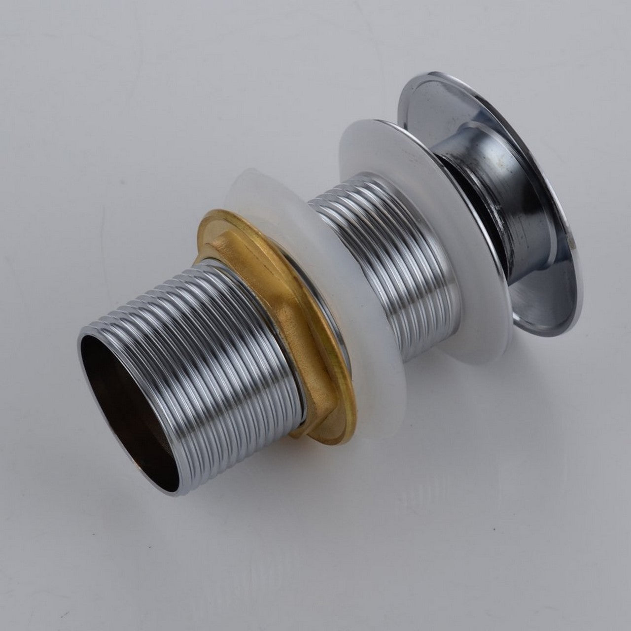 Solid Brass Pop-Up Drain NO Overflow - Home and Bath Depot