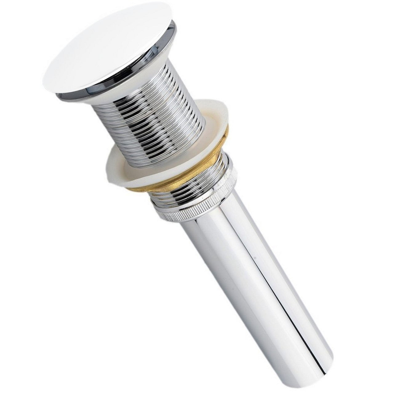 Solid Brass Pop-Up Drain NO Overflow - Home and Bath Depot